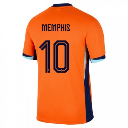 Nizozemsko Memphis 10 Domácí ME 2024 - Fotbalové Dresy (S/S) Nizozemsko Memphis 10 Domácí ME 2024 - Fotbalové Dresy (S/S)